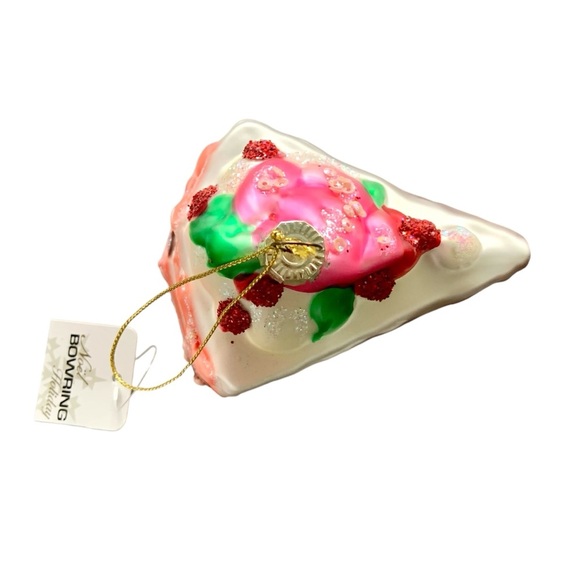 Bowring Cake glass ornament decor NOS - Picture 1 of 8